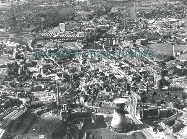 Aerial View of Town Centre from Portwood                                                                                                                                                                                                                       