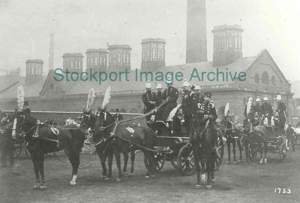 Stockport Fire Brigade at the Portwood Fairground.                                                                                                                                                                                                             