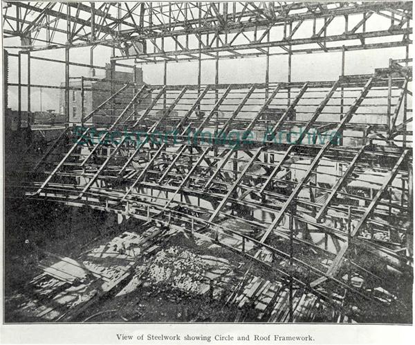 Construction of Plaza Theatre                                                                                                                                                                                                                                  