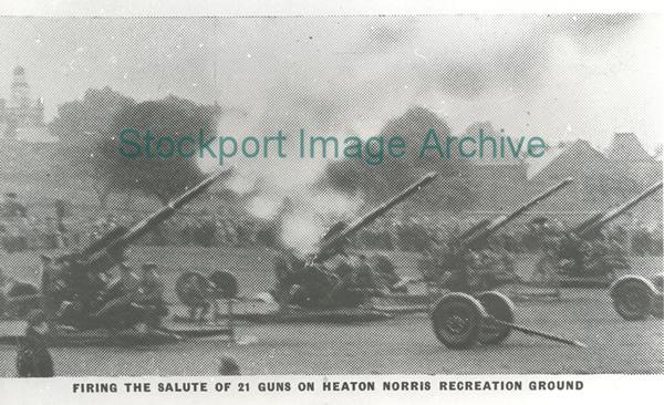 21 Gun Salute, Heaton Norris Recreational Ground.                                                                                                                                                                                                              