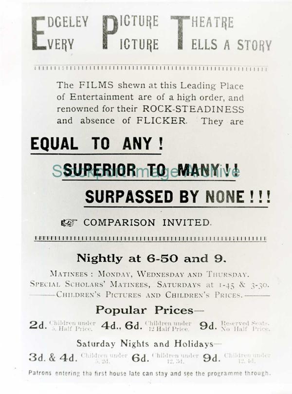 Edgeley Picture Theatre                                                                                                                                                                                                                                        