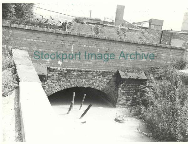 The bridge at the north end of Water Street, Portwood                                                                                                                                                                                                          