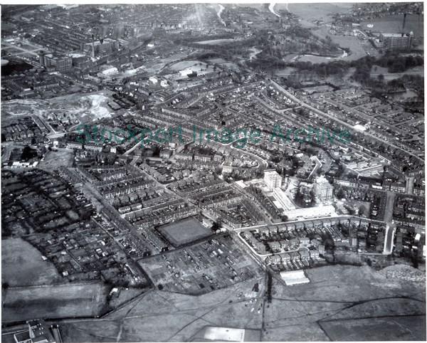 An Aerial View of Hall Street and Beyond                                                                                                                                                                                                                       