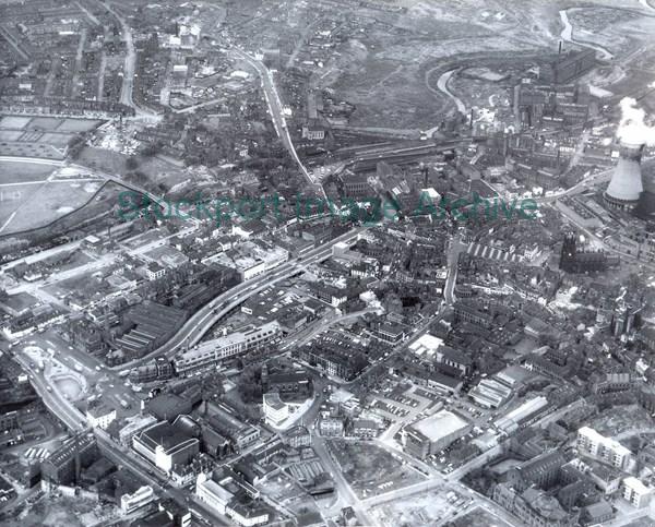 An Aerial View of Stockport Town Centre                                                                                                                                                                                                                        