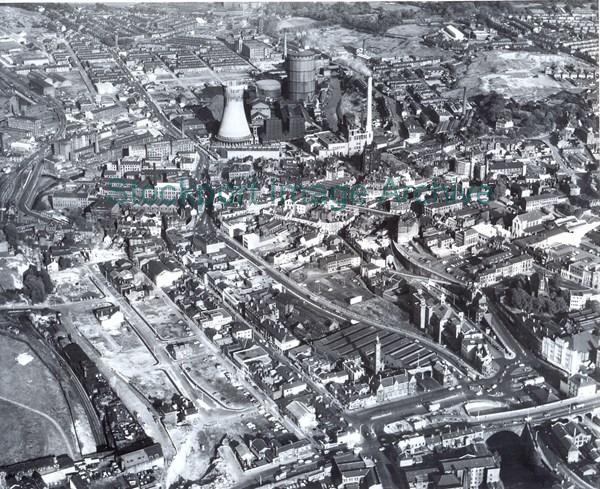 An Aerial View of Stockport Town Centre                                                                                                                                                                                                                        