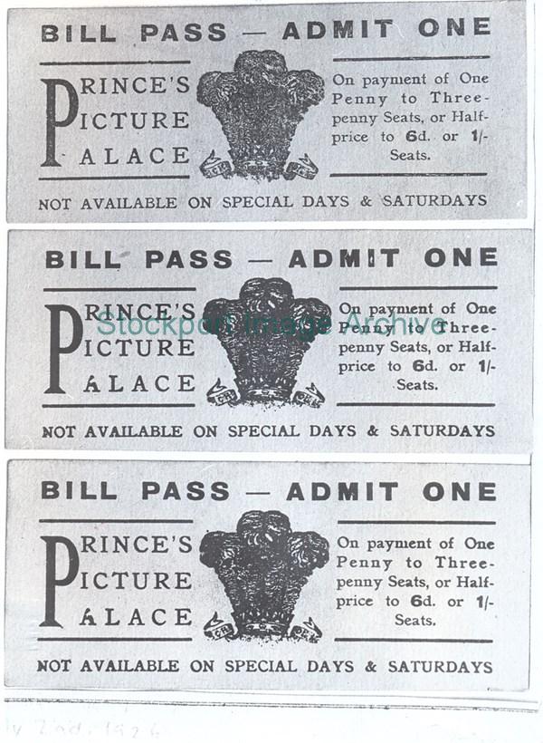 A Cinema Bill Pass for the Prince's Picture Palace