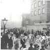 Procession passing Faulders Chocolate Works, Portwood                                                                                                                                                                                                          